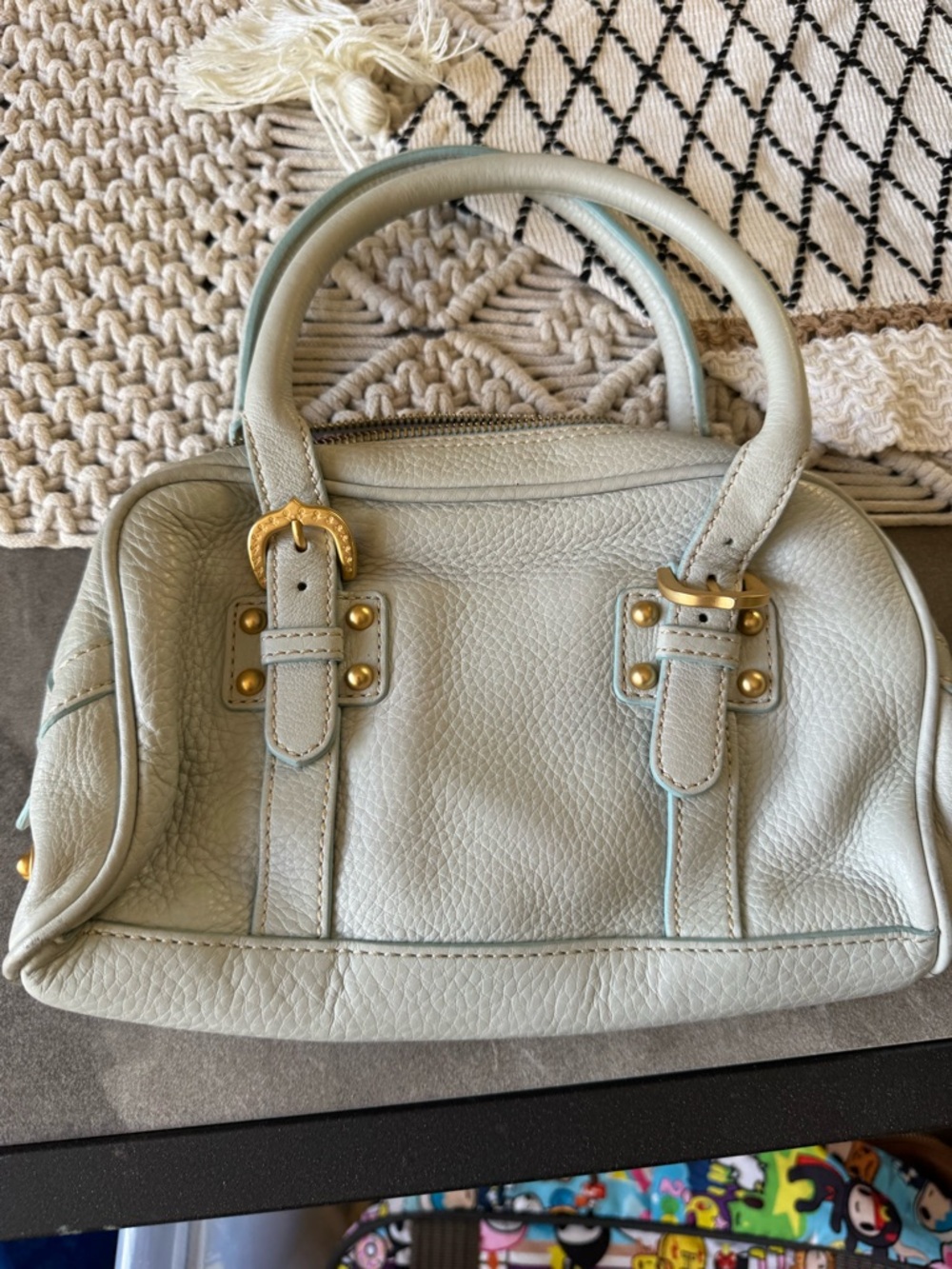 Vintage Dooney & Burke Baby Blue Mini Bag